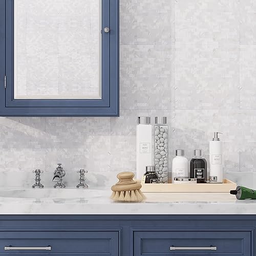 Miniatura 2 de Avant Decor  8 azulejos  Azulejos de mosaico de nácar  Azulejos de cocina para despegar y pegar  Azulejos de pared para pegar  Fácil instalación