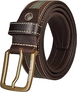 bacca bucci Men's Casual Genuine Leather Jeans Belt 35 MM Wide 4 MM Thick Alloy Prong Buckle for Casual wear-picture-15
