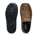 MARDI GRAS Men's Leather Fisherman Sandals, Closed Toe Sandals for men (Tan, UK Footwear Size System, Adult, Men, Numeric, Medium, 7) gallery image