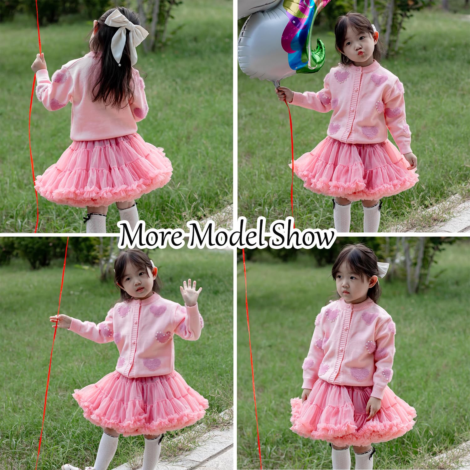 Suéter de punto con botones para niñas pequeñas, abrigo de invierno con perlas para niñas, talla 2-7T