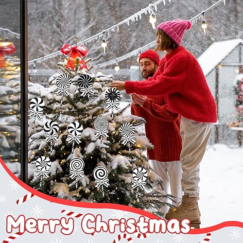 Miniatura 10 de 24 adornos de madera de Navidad, adornos de árbol de Navidad, adornos colgantes de madera de Navidad para Navidad, vacaciones, Año Nuevo, invierno,