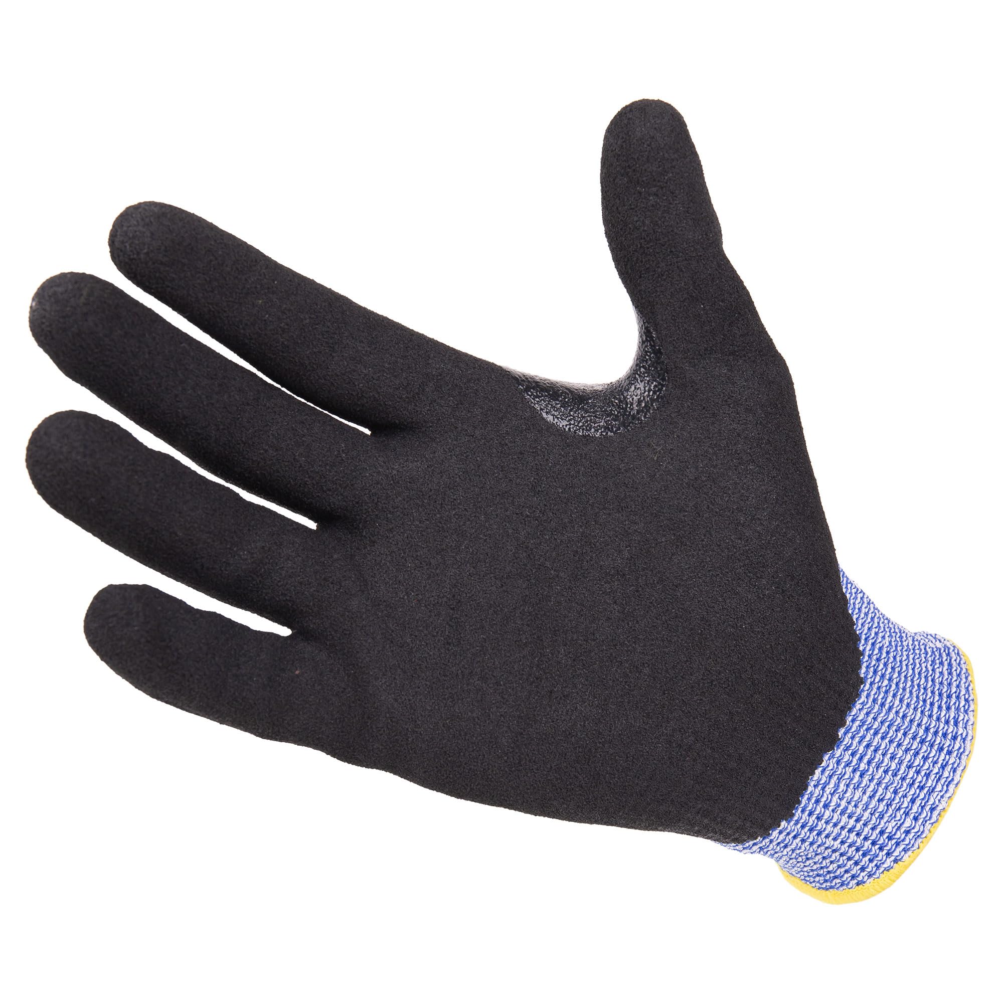 Cofan Guantes Anticorte HPPE Nitrilo Sandy Coating, Agarre Seco y Húmedo, Pack de 12 Pares de Guantes, De Conformidad con EN 388:2016, Nivel F, Galga 13, Talla 6 hasta la 11 (12, Talla 6)