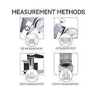 Vista 4 de HFS (R) 0-6" Acero al carbono 4 vías Imperial Dial Calibre .001" a prueba de golpes