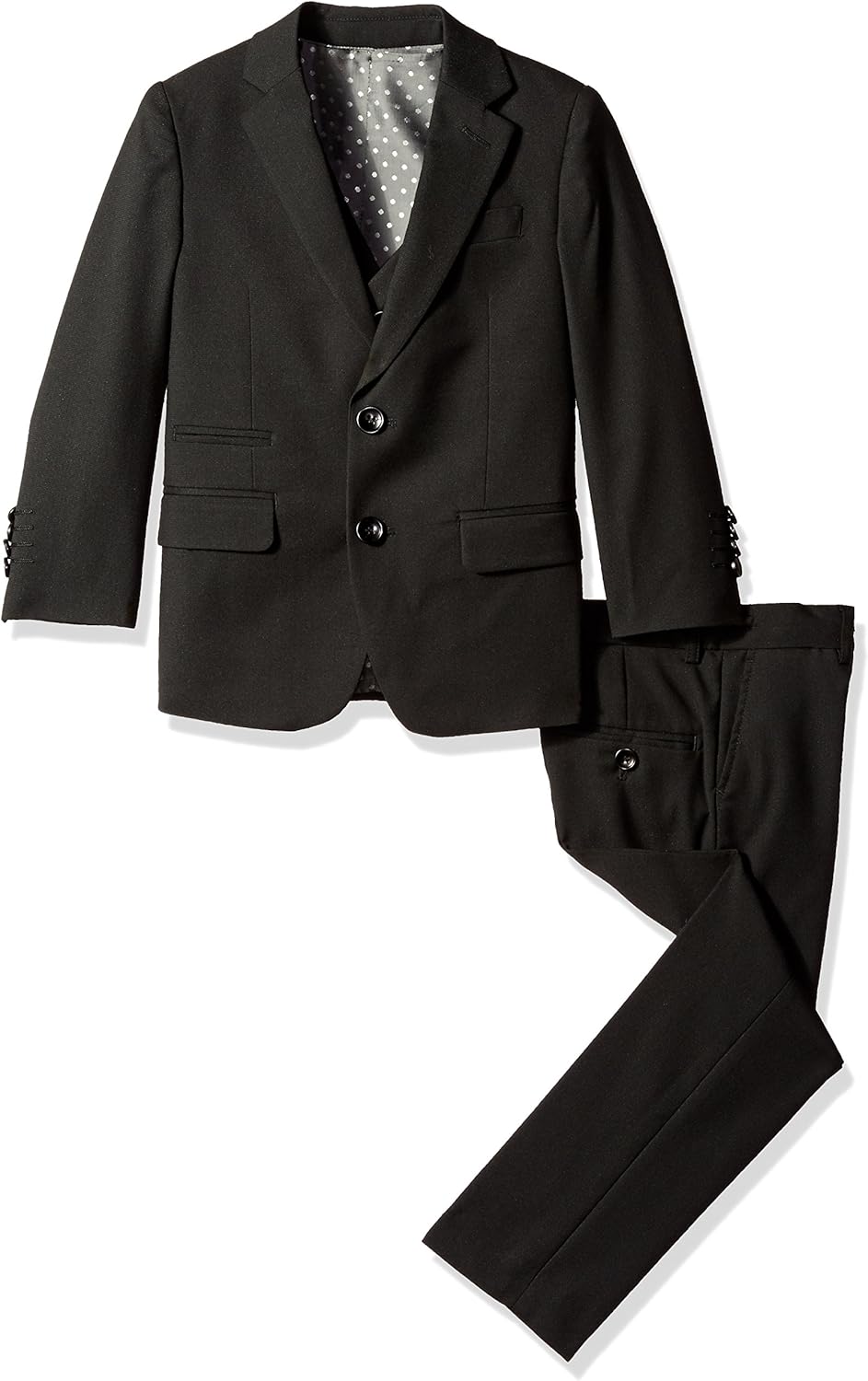 Isaac Mizrahi Boys' 3 Piece Two Button Birdseye Suit Set
