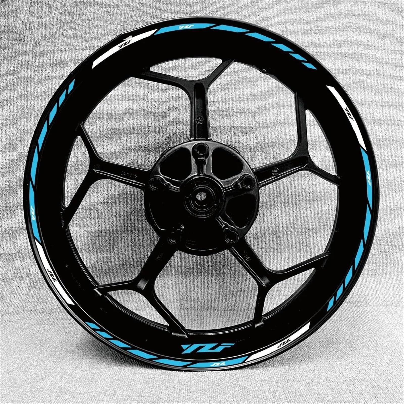 Stickers Motorcycle Accessories Wheel Stickers Reflective Rim Motorbike Waterproof Decals for Yamaha MT-09 MT09 MT07 MT10(Style 3)