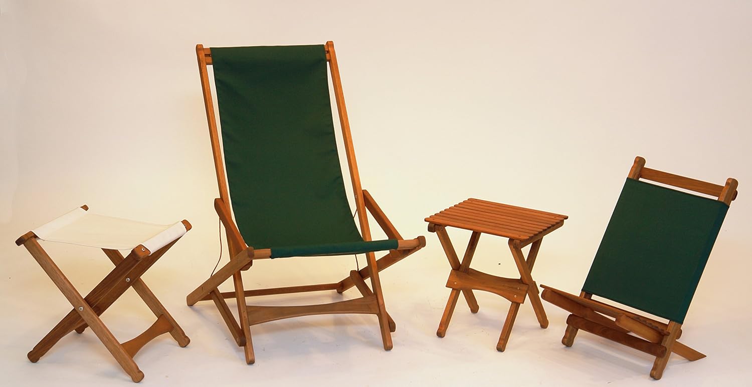 BYER OF MAINE - Pangean Folding Wooden Table, Hardwood Portable Table for Deck, or Camping, Use Indoors or Outdoors - 18" H x 16" W x 16" D