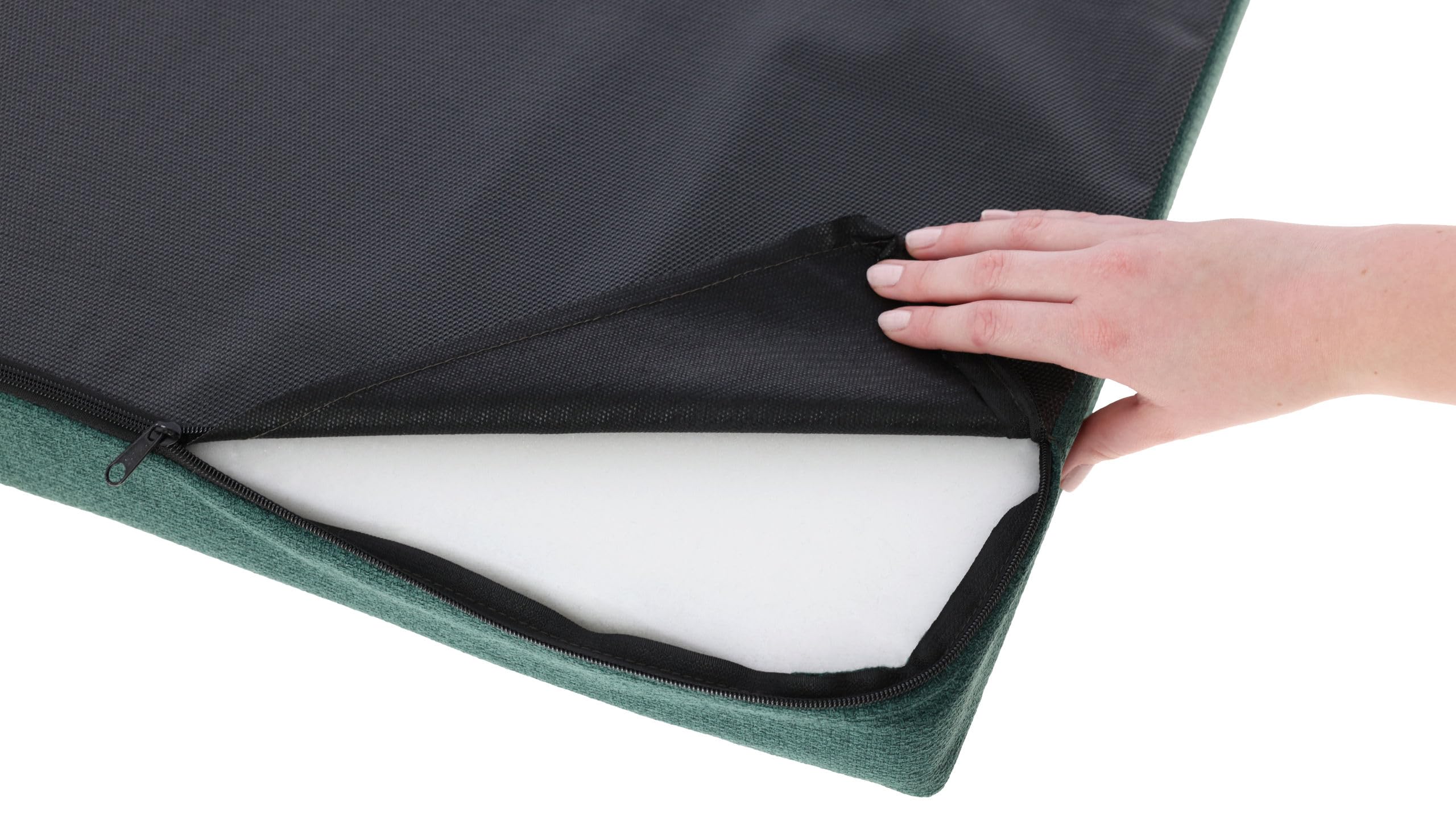 Kerbl Pet materasso in memory foam Oliver, verde inglese, 115x75x8 cm, cuccia per cani, sdraio per cani, cuscino per cani, schiuma