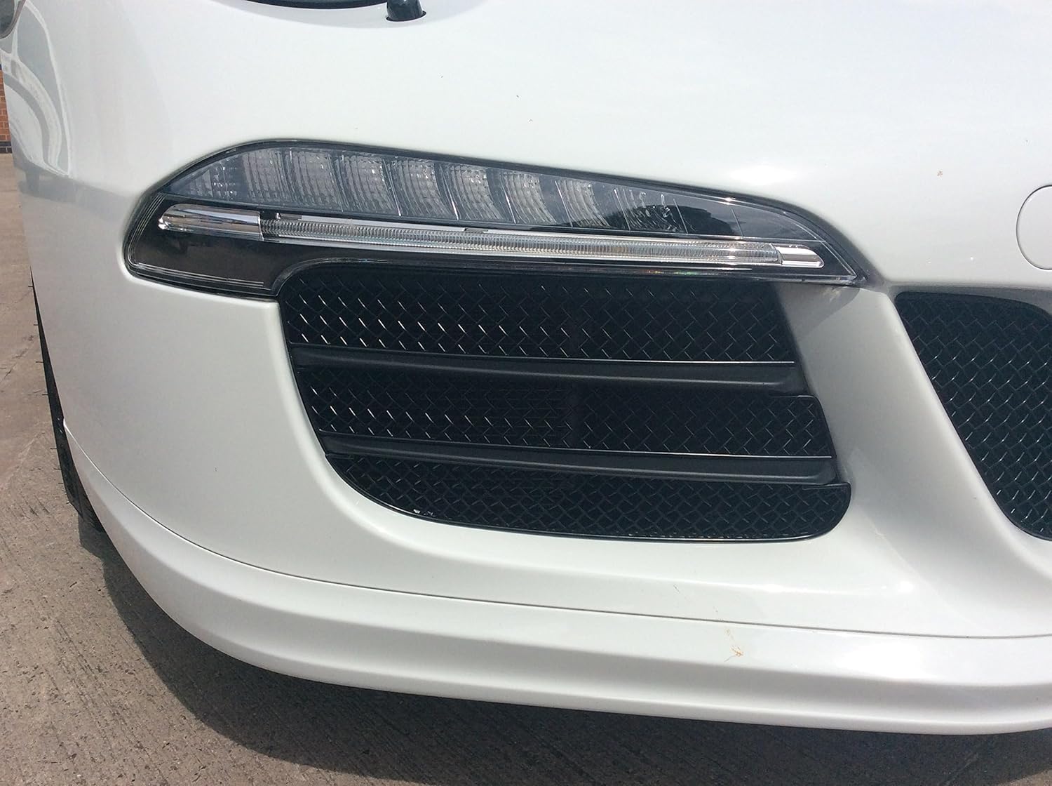 Zunsport Compatible With Porsche 991.1 GTS - Outer Grill Set (Without Parking Sensors) - Black Finish (2015-2016)