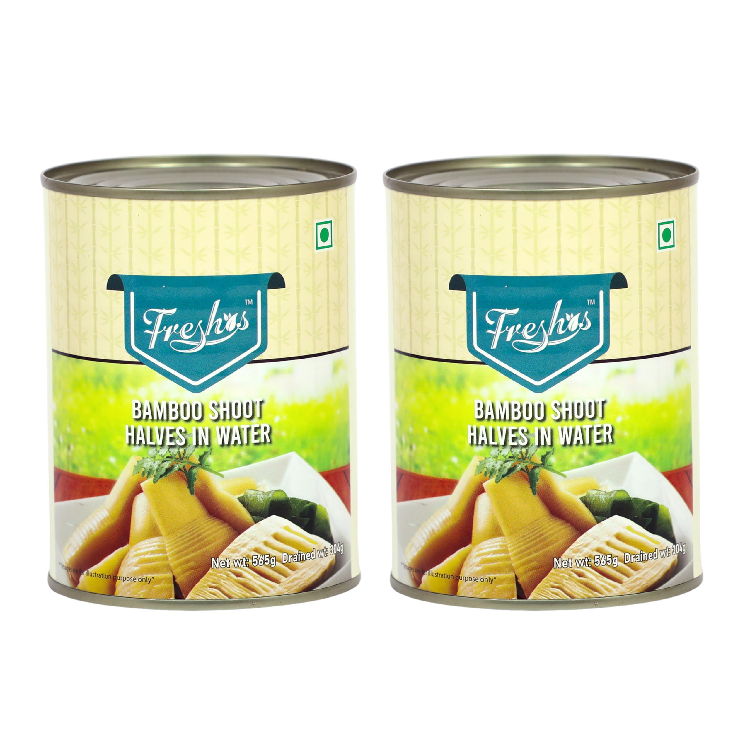 Freshos Bamboo Shoot Halves in Water 565 g, Pack of 2, White & Yellow-picture-29