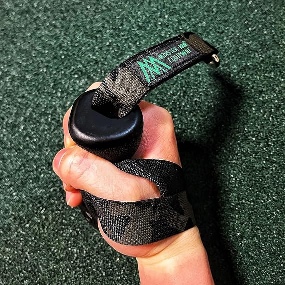 Arm Wrestling Training Strap Ergonomic Handle Grip for Wrist Pronation Supination Exercise, Arm Forearm Biceps Workout Tool Bionic Hand Belt for Cable Machine and Free Weight