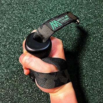 Arm Wrestling Training Strap Ergonomic Handle Grip for Wrist Pronation Supination Exercise, Arm Forearm Biceps Workout Tool Bionic Hand Belt for Cable Machine and Free Weight