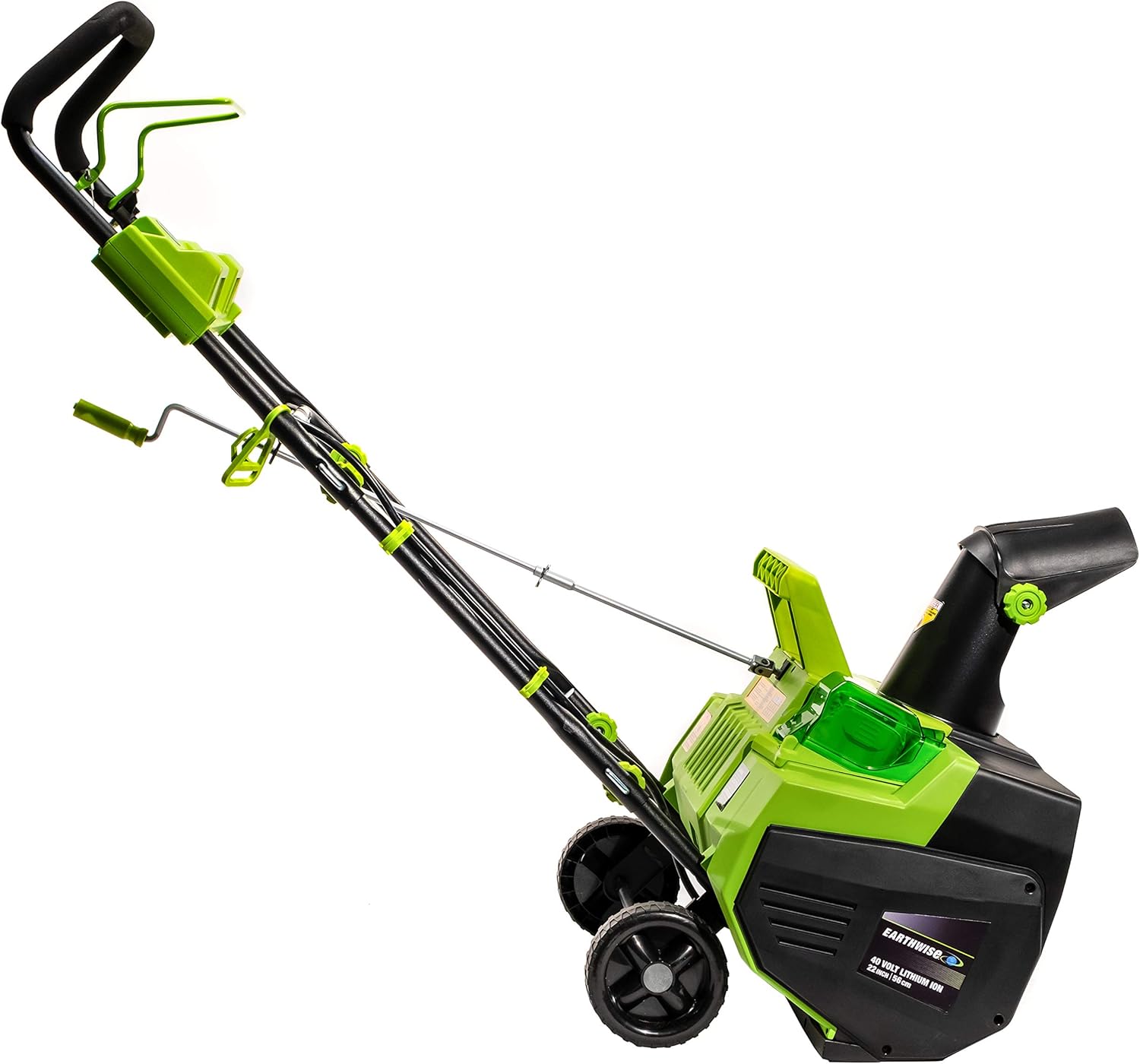 review Earthwise Power Tools by ALM SN74022 22-Inch 40-Volt Cordless Electric Snow Thrower, Black/Green