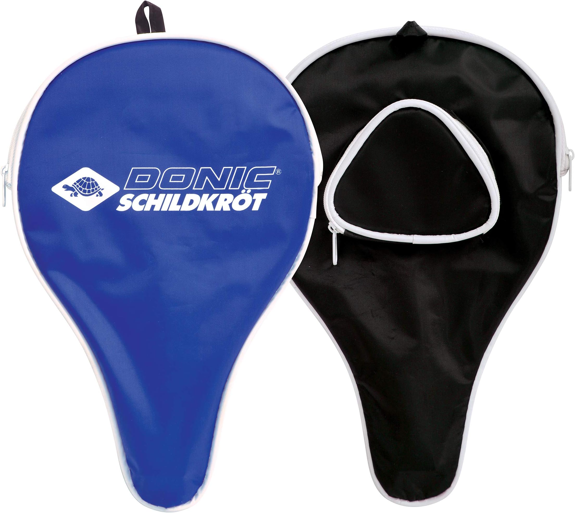 Donic-Schildkröt Classic Table Tennis Racket Cover for Single Racket Extra Ball Compartment for 3 Balls Classic Design 818508