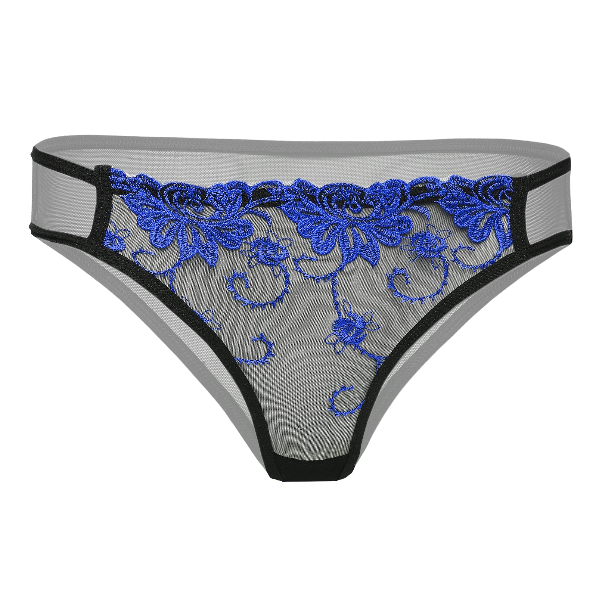 spiaty Women's Nylon & Lace Thong Panties (Pack of 1)-picture-34