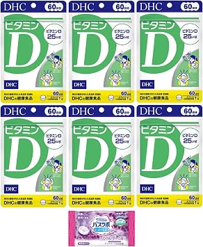 DHC Vitamin D 4511413407363 Vitamin D, 60 Day Supply, Set of 6, Bonus Included, Japoni Shop Management 60
