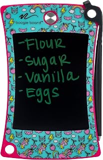 Boogie Board Jot Pocket Unicorn Writing Tablet - 4.5" LCD Doodle Board Kids Travel Toy with Instant Erase Stylus Kickstand