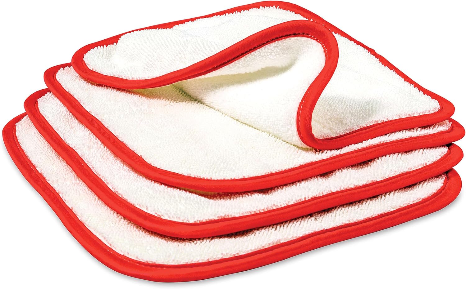 Griot's Garage PFM Dual Weave Wax Removal Towels for Car Wash, Cleaning, and Detailing, Double-Sided, Set of 4, 9" x 9", 55525