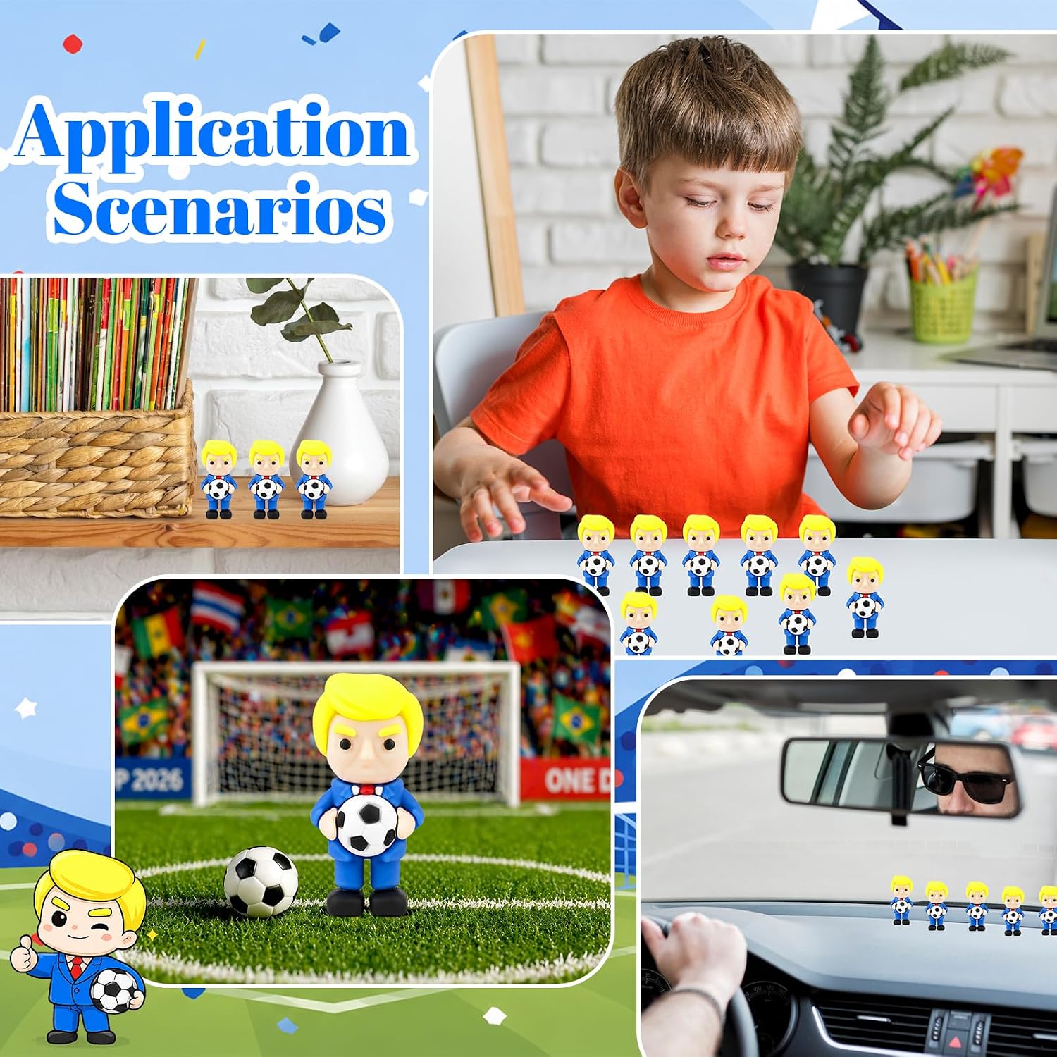 30 Pcs Mini Figures with Holding Soccer Ball image 5