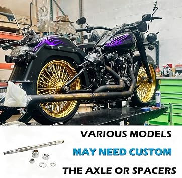 FatFlex Front Wheel for Harley Softail 21 x 3.5 Gold Fat Spokes
