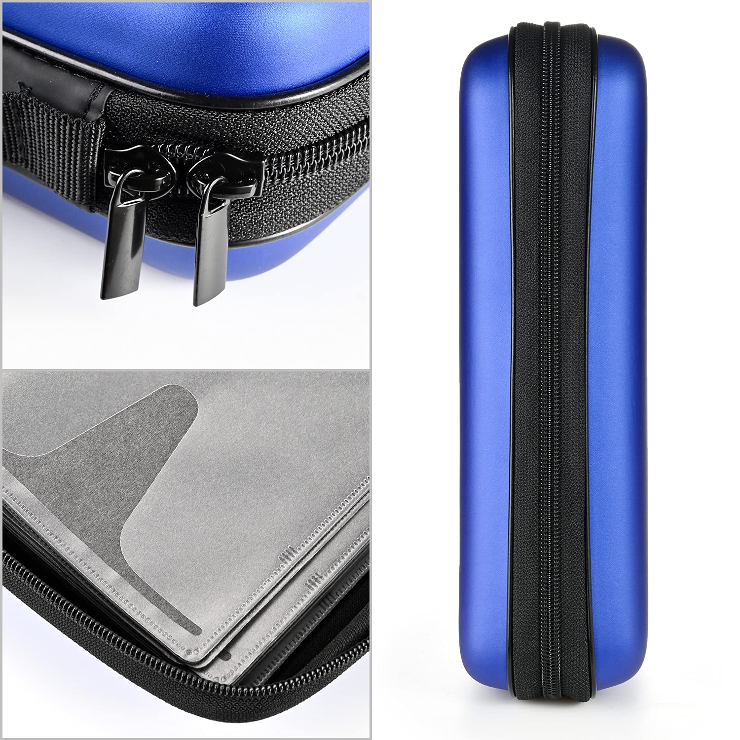 alavisxf xx - Custodia per CD, 48 capacità, in EVA, protettiva, per Blu-ray, DVD, portatile, con cerniera, organizer per dischi, per auto, casa, viaggi