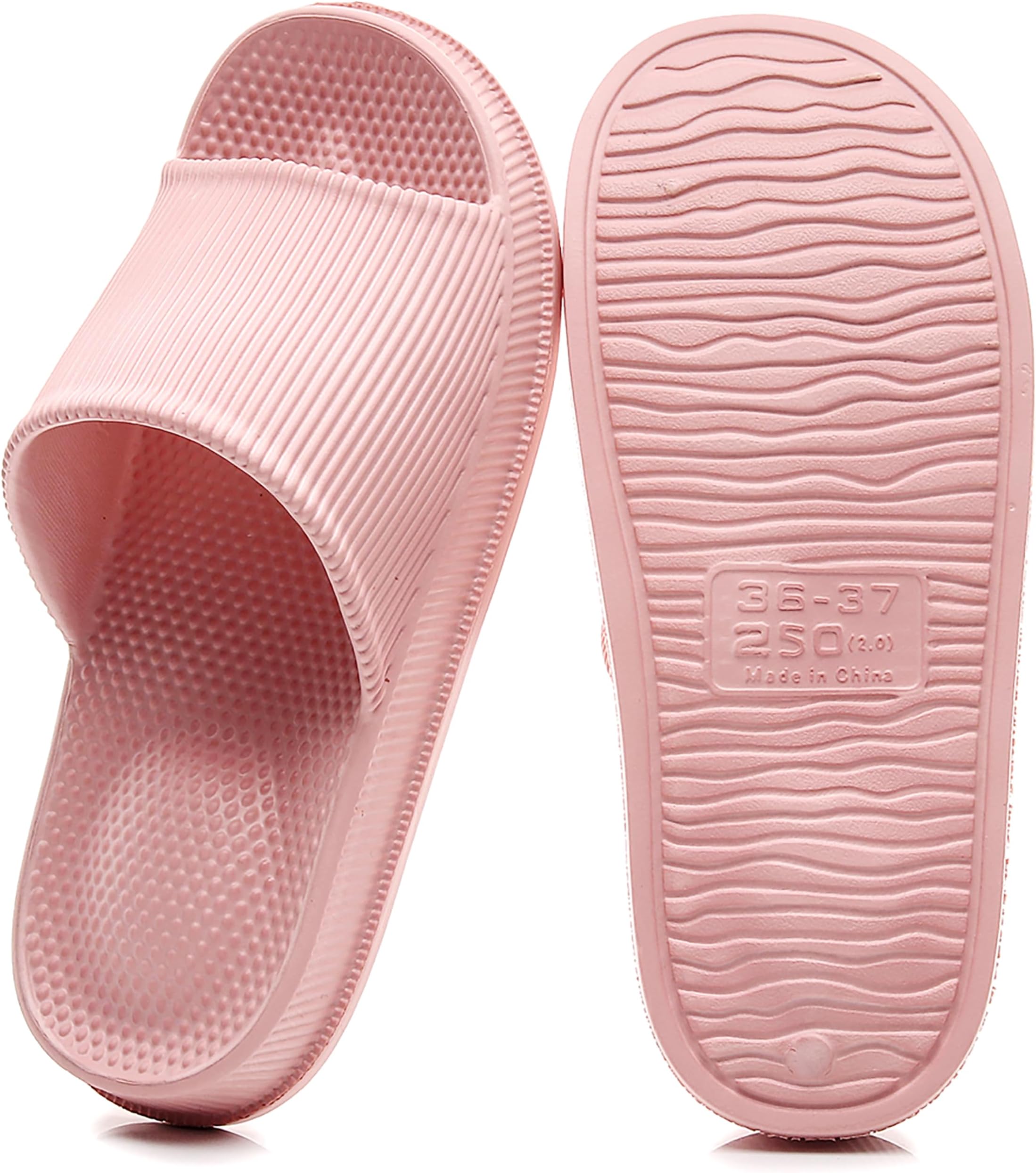 Cloud Slippers for Women and Men Indoor & Outdoor Pillow Slippers Non Slip Quick Drying Shower Slides Bathroom Sandals Light Weight EVA Platform Environmental Friendly Casual Shoes