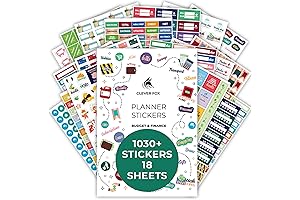 Clever Fox Budget Planner Sticker Book - 1030+ Budget Stickers for Tracking...