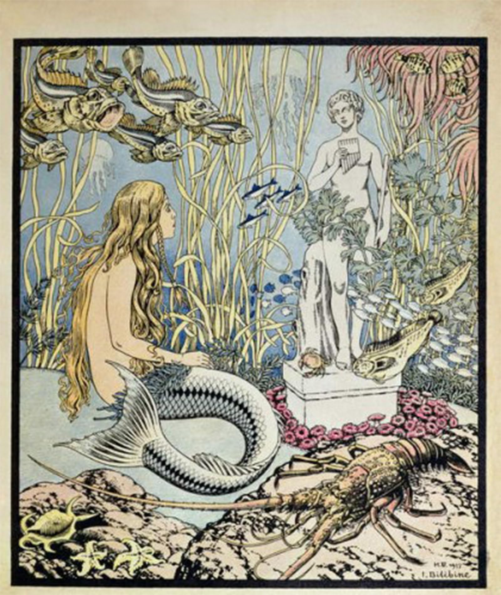 Ilustración de Ivan Yakovlevich Bilibin lámina de arte retro 60x90cm 5