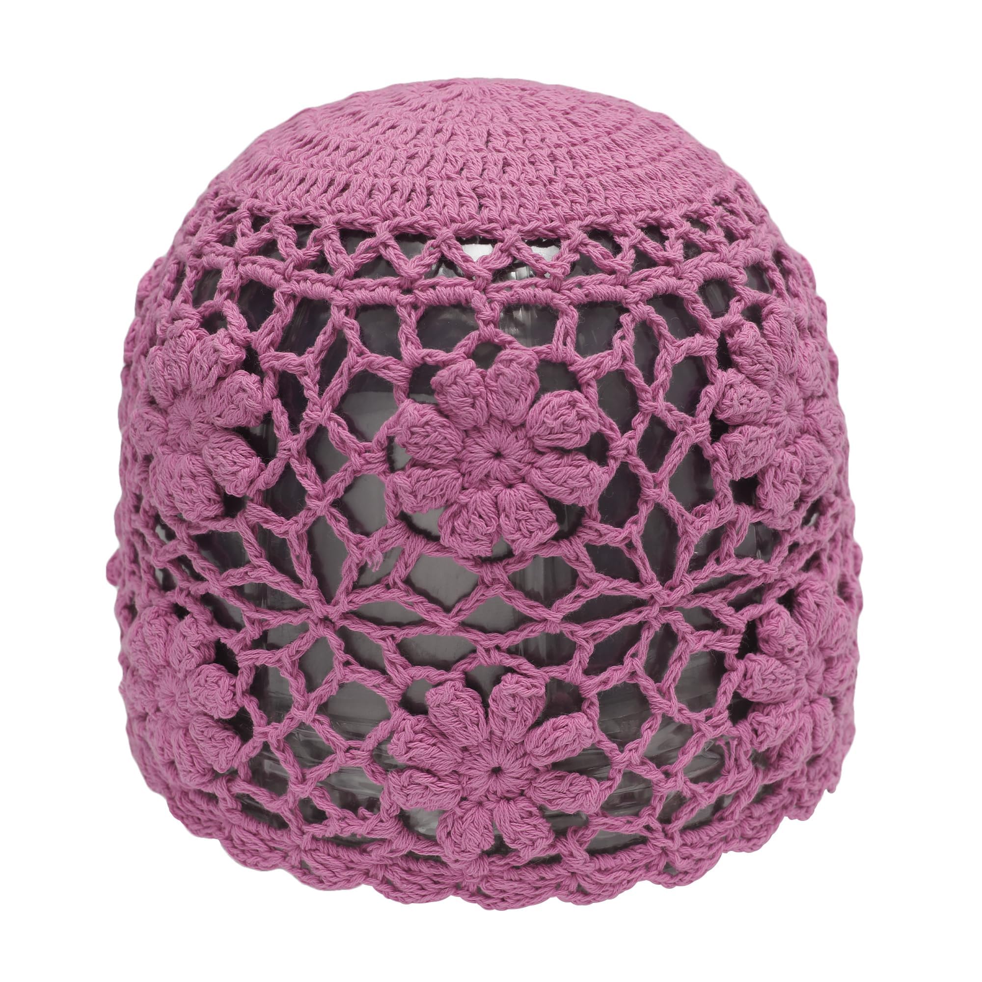 Gorro de Punto con Flores Hecho a Mano de Algodón Señoras ZLYC
