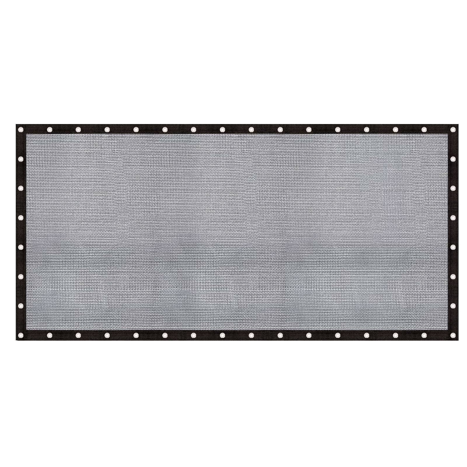 Cool Area 60-70% Sun Shade Cloth Mesh Tarp with Grommets 12x24FT Patio Screen Mesh for Canopy Garden Porch Greenhouse Pools Dump Truck Dog Kennel Black