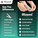 Toenail Clippers by Blizzard ââ‚¬â€œ Medical Grade Double Action Toe Nail Nipper Cutter for Thick Nails Seniors ââ‚¬â€œ 6 inch German Tool Double Spring gallery image