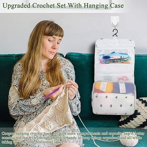 Miniatura 44 de Coopay Kit de ganchillo para principiantes: kit de animales de ganchillo 4 en 1 - Pingüino, pollo, conejo y zorro, juego de ganchillo para Kit