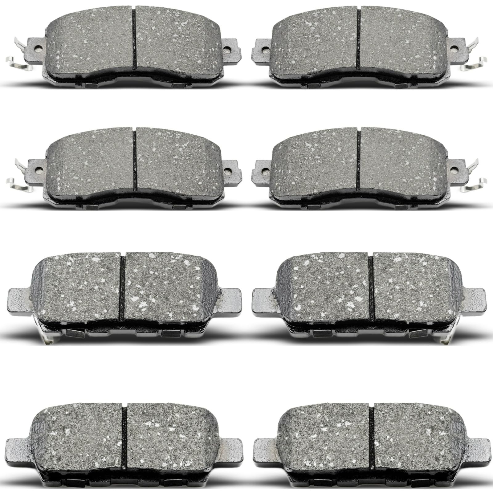 evkingauto 8pcs Ceramic Brake Pads (D905/D1650)
