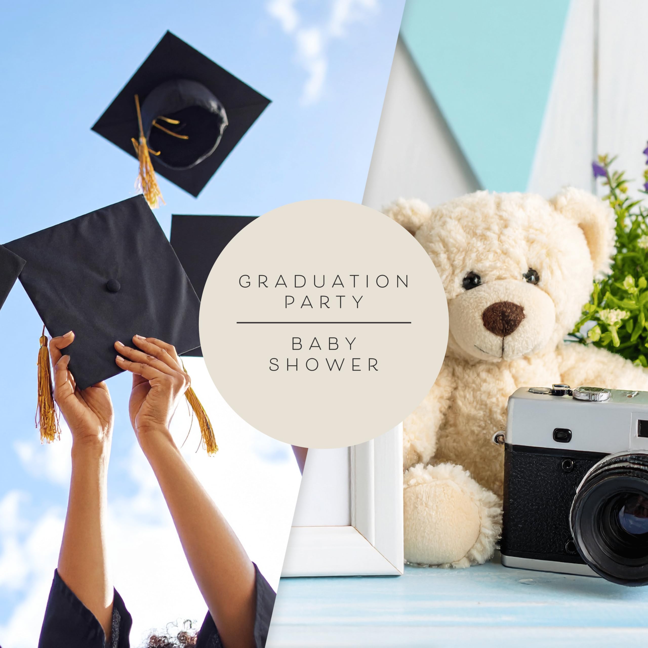 ARTESORI Gästebuch zur Hochzeit für den Empfang – Goldfolien-Gästebuch zum Einloggen, elegantes Gästebuch zur Babyparty für Party & Geburtstag – Foto & Polaroid Gästebuch für Hochzeit & Brautparty