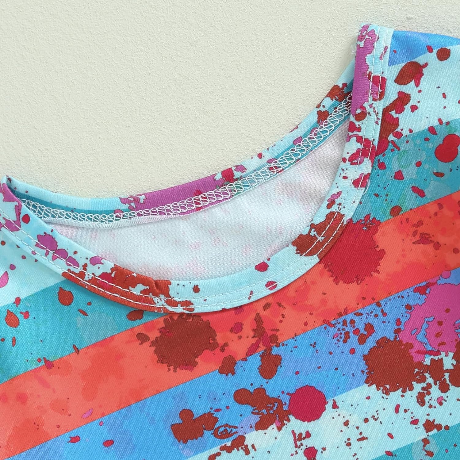 Yccutest Toddler Girl Halloween Horror Movie Cosplay Costume Bloody Print T-shirt Tutu Skirt Set 2 Piece Halloween Outfits - Image 3