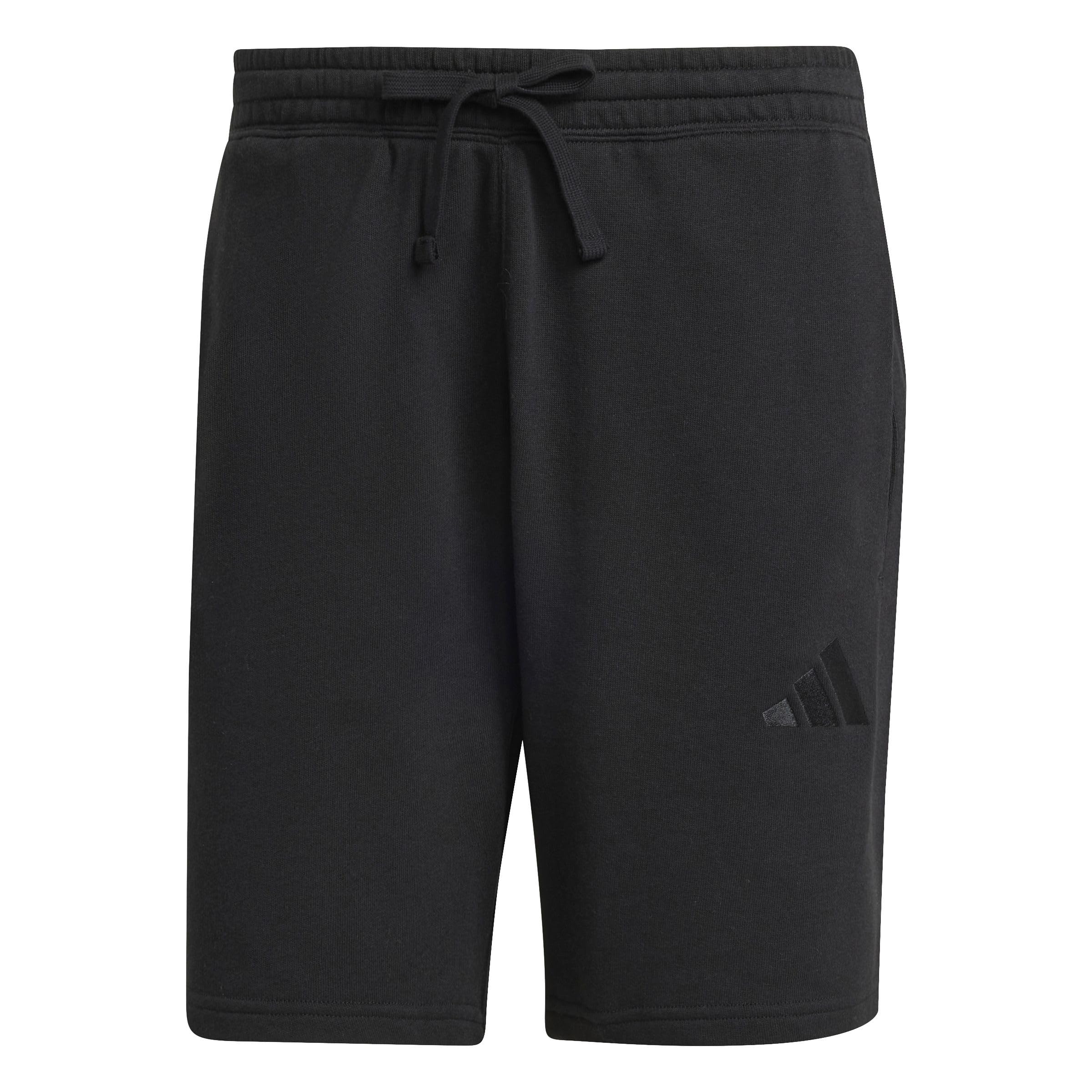 Adidas Men's Black Essential French Terry Shorts Summer Sportswear Casual Beach Bermuda  32/30/31 S