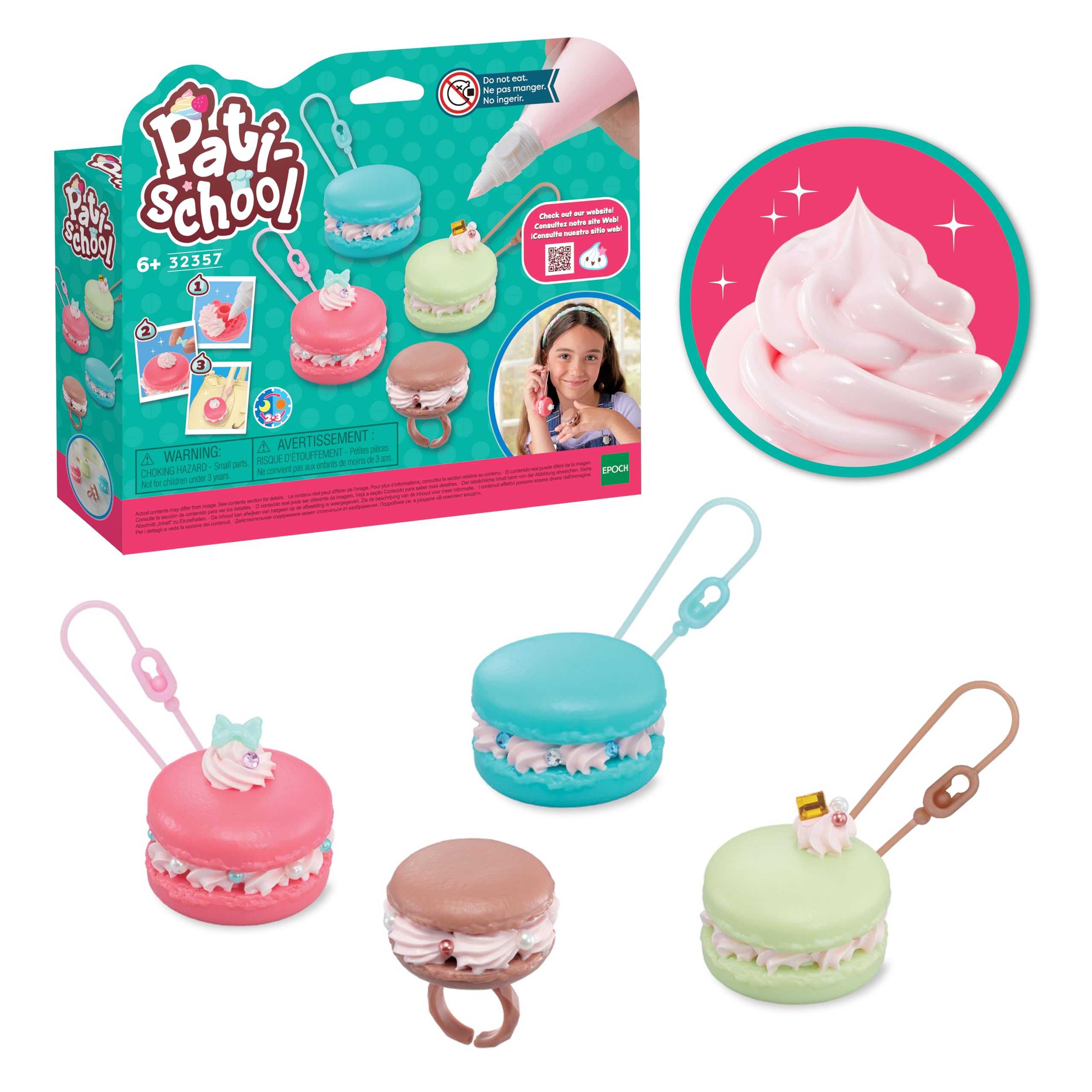 Pati-school - 32357 Macaron Craft Kit, Multicolor, Compact - Image 4