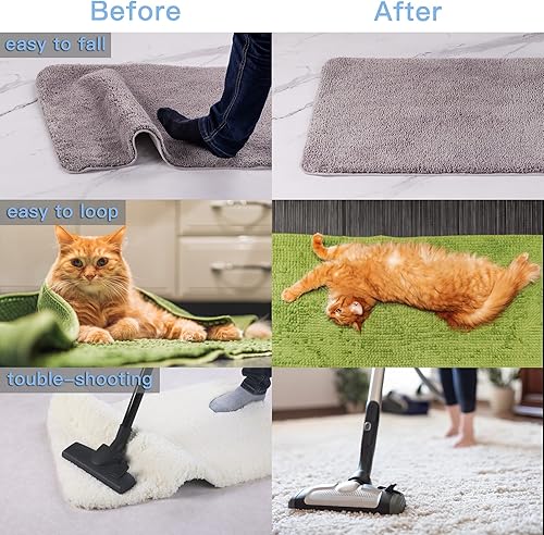 Miniatura 4 de ONTHIS 8 cintas para alfombra agarre antideslizante para alfombra almohadillas antideslizantes para alfombra cinta reutilizable y lavable agarre de