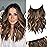 REECHO Invisible Wire Hair Extensions with Thinner Softer Lace Weft (Chocolate Brown with Blonde Highlights, 12 Inch (Pack of 1))