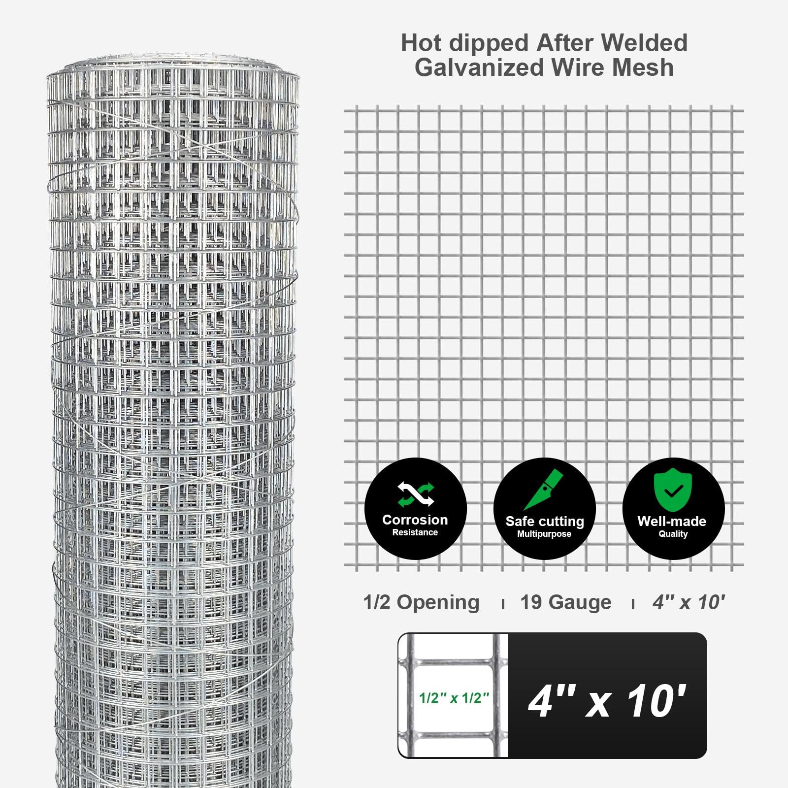 Wire Mesh Cut Out Protector Wire Fence Cut Out HITTITE Chicken Wire 48 Inch(W) X 100