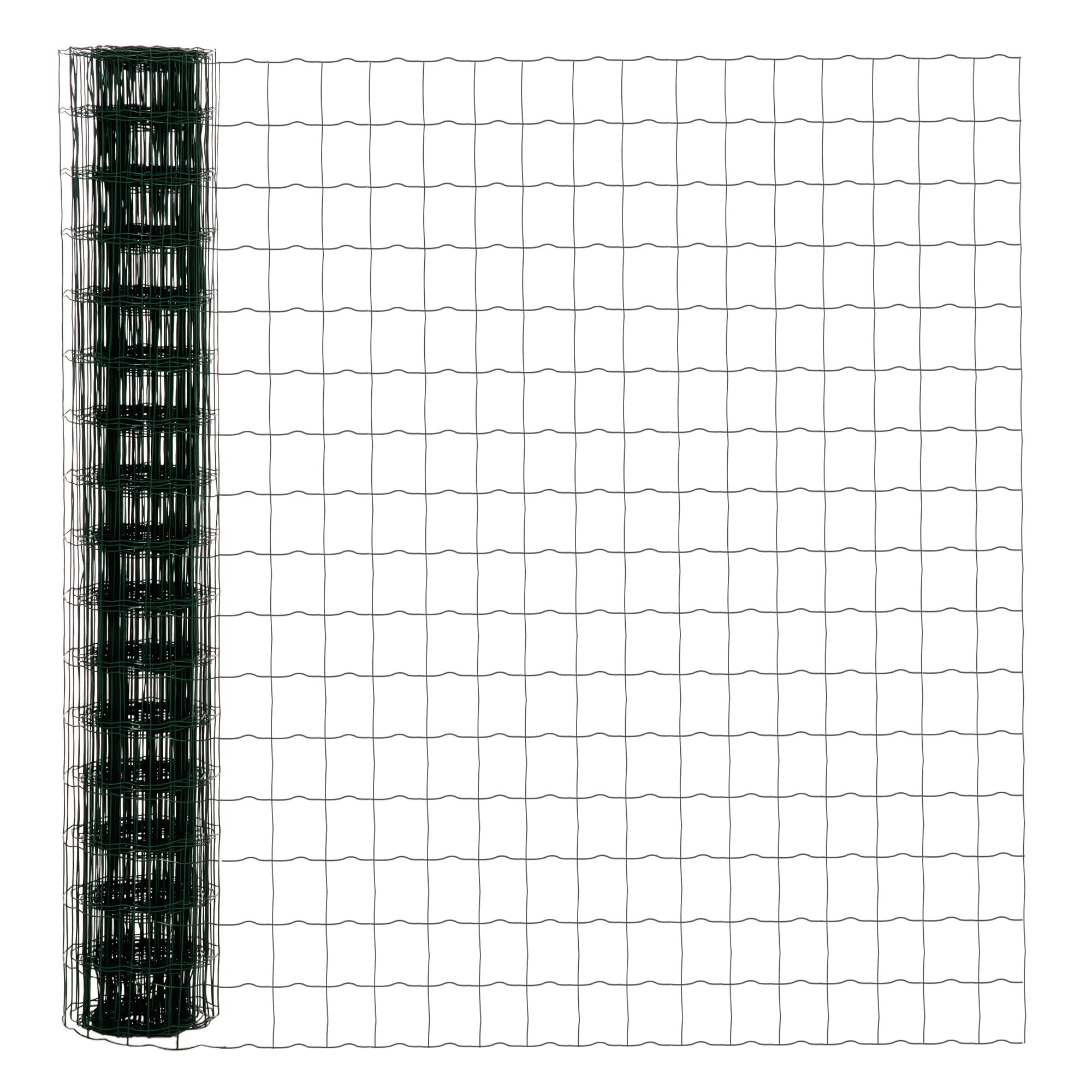 Outsunny Rete di Recinzione 25x1.7m in Acciaio Plastificata per Giardini e Spazi Esterni, Rotolo da 25m e Altezza 1.7m, per Giardino e Pollame, Verde