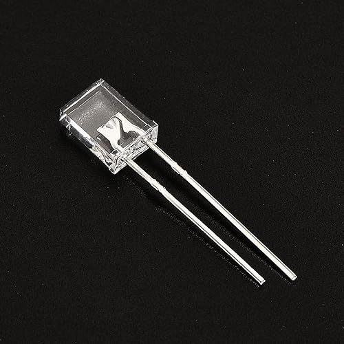 Miniatura 4 de PATIKIL Bombilla LED de 0.079 x 0.197 x 0.276 in, 200 unidades de diodo emisor de iluminación transparente rectangular brillante para indicador de