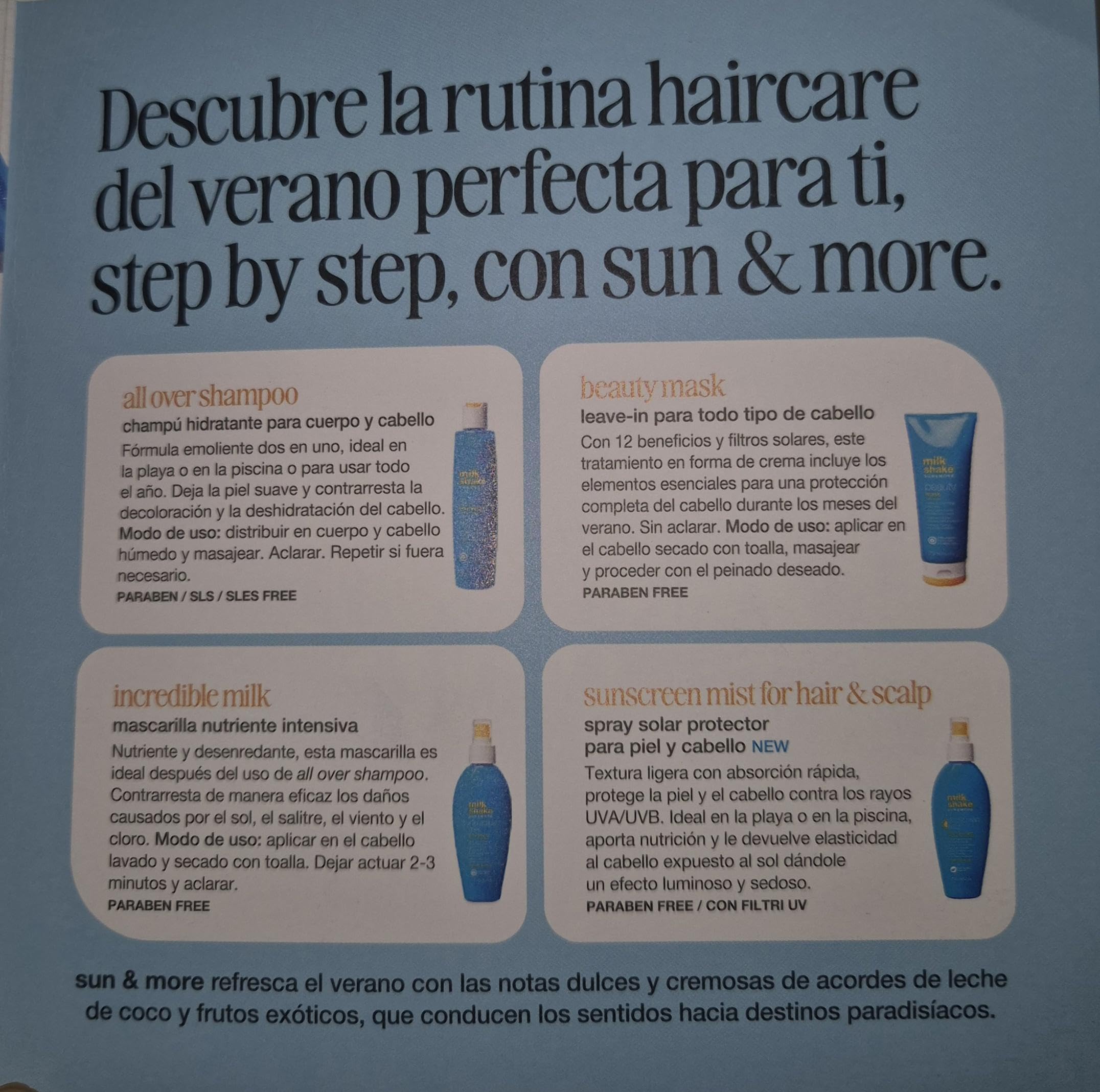 Milk_shake Sun&More Sunscreen Mist for Hair & Scalp 140ml