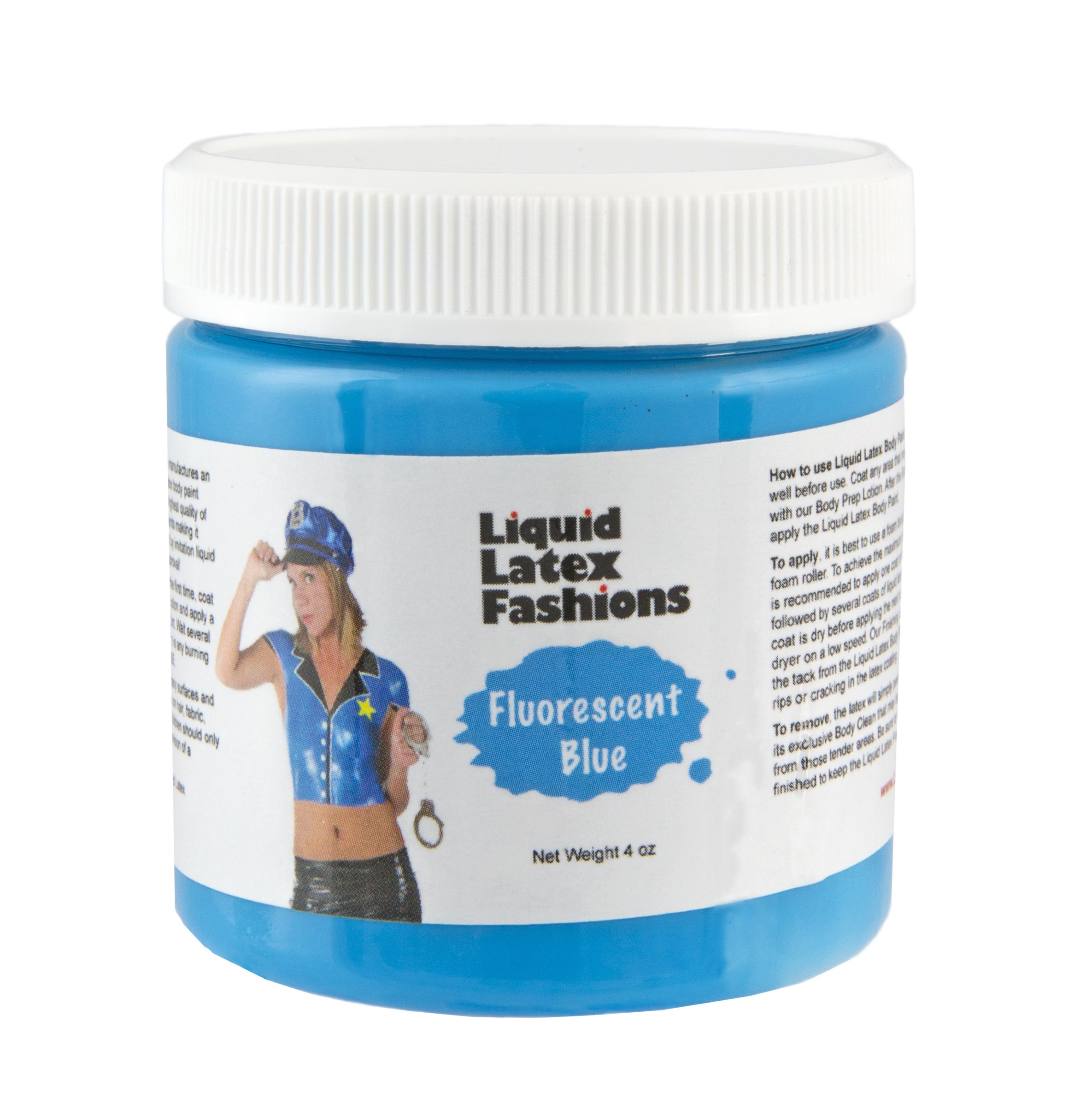 Buy Ammonia Free Liquid Latex Body Paint 120ml Fluorescent Blue