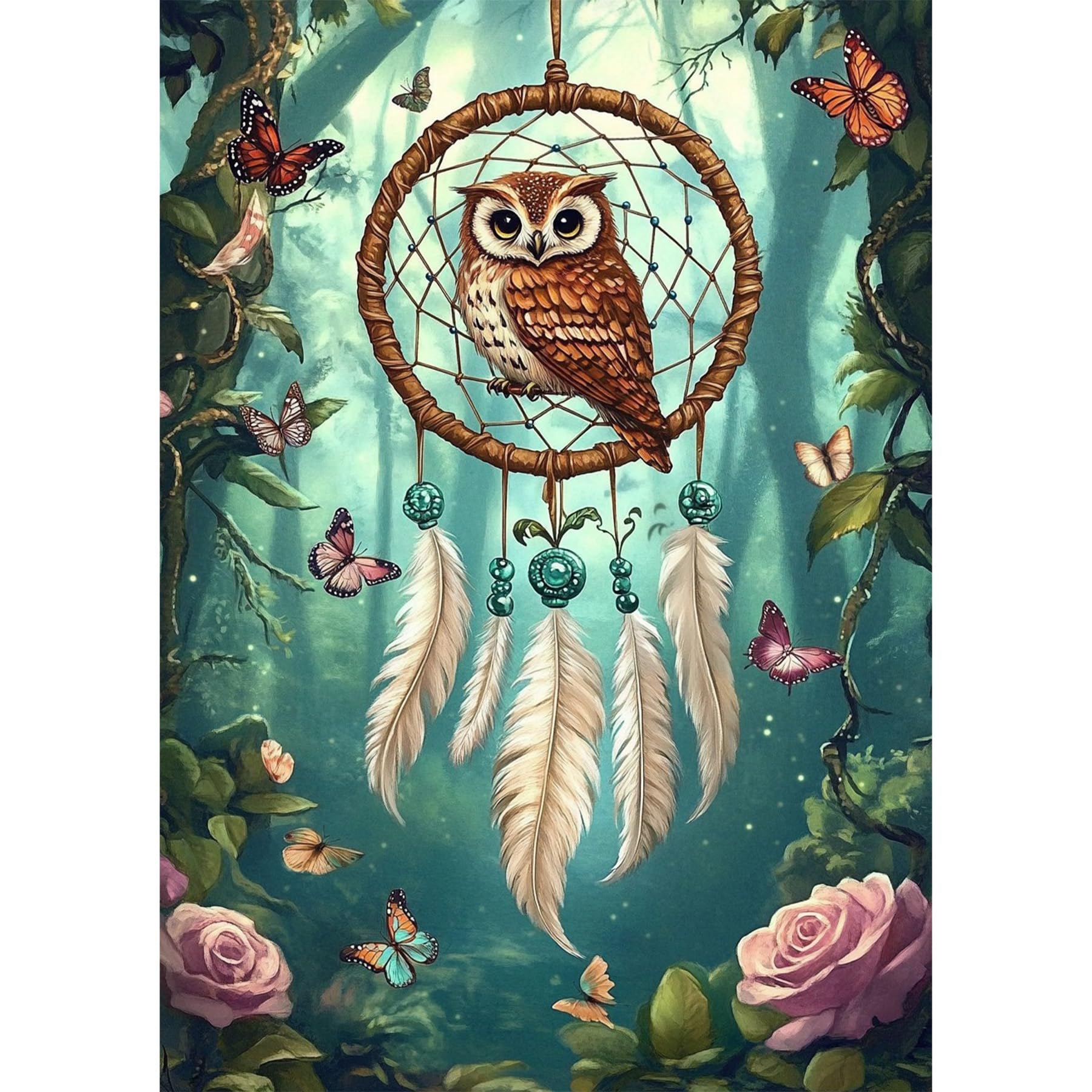 BOWETILE DIY Diamond Painting Dreamcatcher