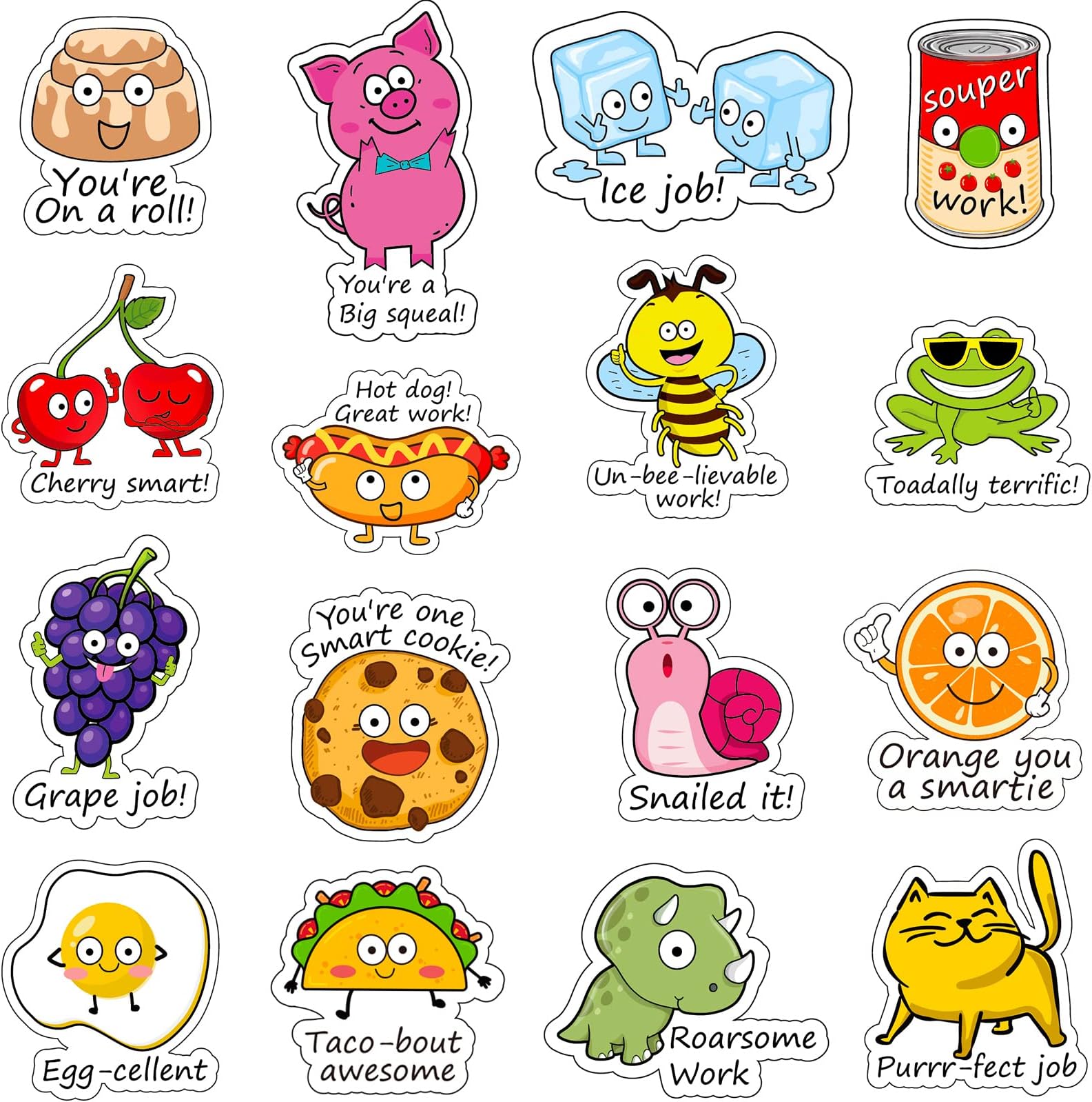 Clabby 400 Pieces 800 Pcs Teacher Appreciation Week Stickers Funny Teacher Appreciation Sticker Must Have Essentials for School Emotional Support Rewards Bulk for Students Home Supplies
