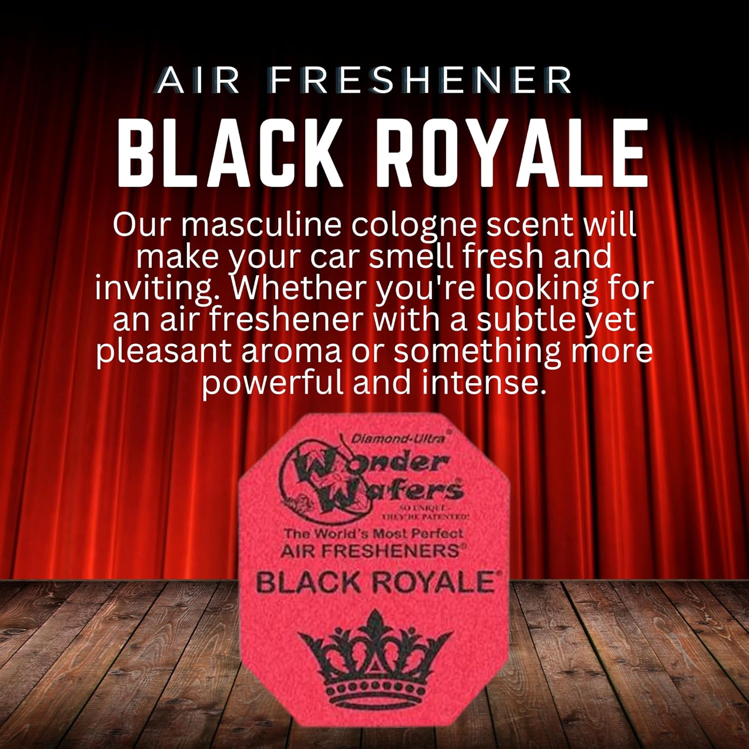 Wonder Wafers 75 count Air Fresheners Individually Wrapped, Black Royale Fragrance thumbnail