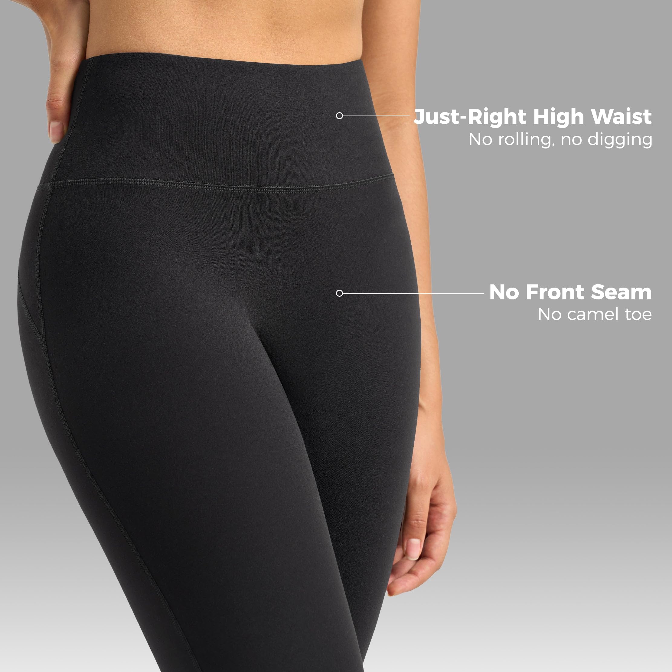 WILLIT Flared Leggings Damen Yogahose Hohe Taille Schlaghose Bootcut Sporthose Blickdicht Leggins Bootleg Arbeitshose 74cm/77cm/81cm