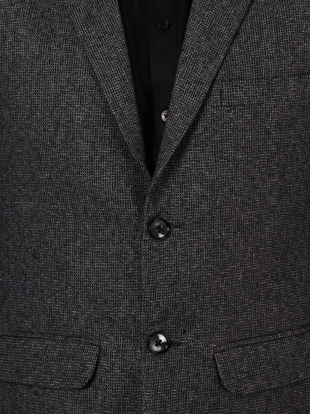 WINTAGE Men's: Tweed Grey Modi Nehru Jacket : 38/S - Image 4 thumbnail