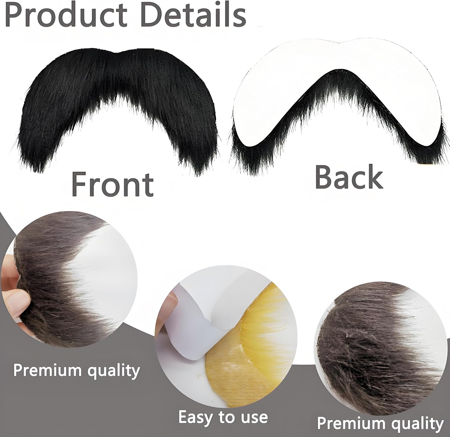 Mustache and Eyebrows, Funny Cosplay Costume Accessories
