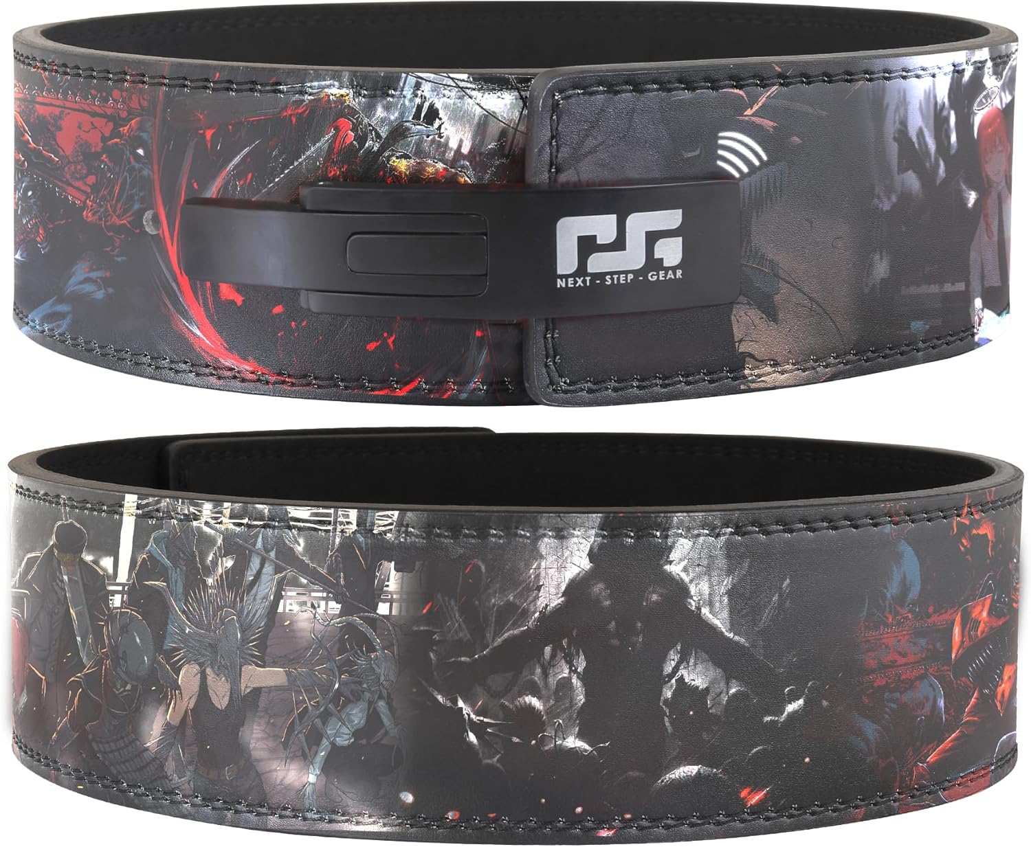 Anime Lever Weight Lifting Belt 10mm – Powerlifting Gym Belt for Squats, Deadlifts & Fitness – Heavy Duty Lever Buckle – Anime Workout Belt for Men & Women